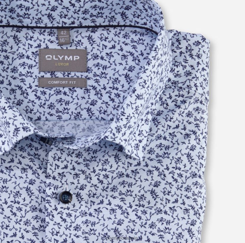 luxor comfort fit, camasa business, sub nasturi, albastru OLYMP îmbrăcăminte 4Z8LB61595