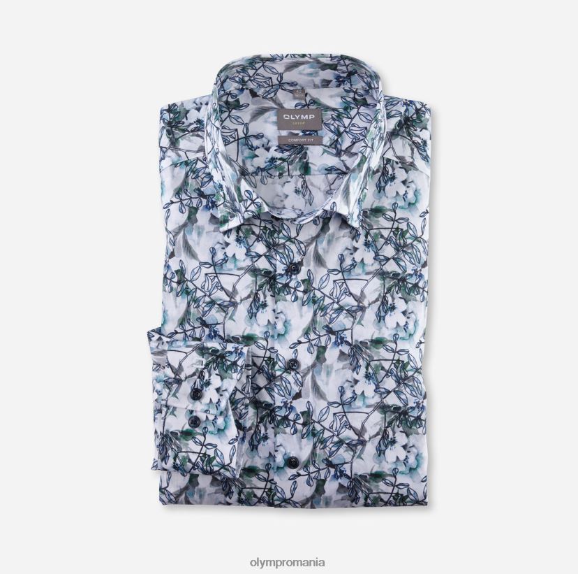 luxor comfort fit, camasa business, sub nasturi, aqua OLYMP îmbrăcăminte 4Z8LB61576