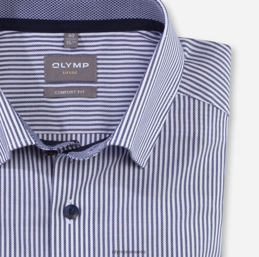 luxor comfort fit, camasa business, sub nasturi, marine OLYMP îmbrăcăminte 4Z8LB61516