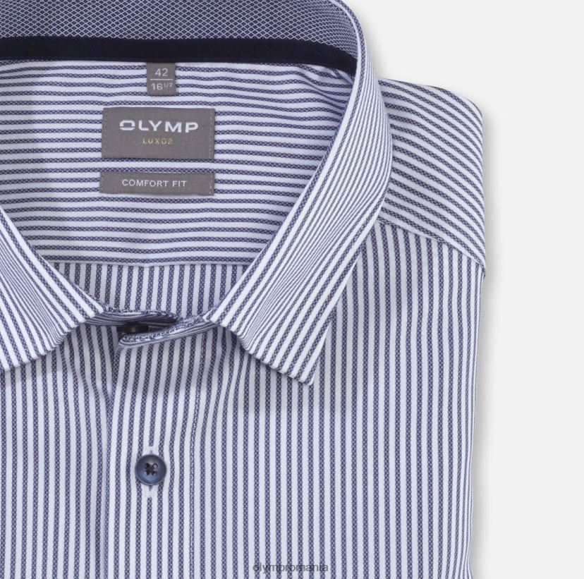 luxor comfort fit, camasa business, sub nasturi, marine OLYMP îmbrăcăminte 4Z8LB61558