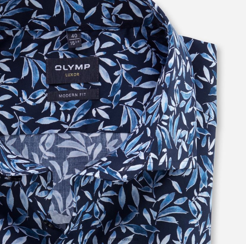 luxor modern fit, camasa business, global kent, bleu OLYMP îmbrăcăminte 4Z8LB61121