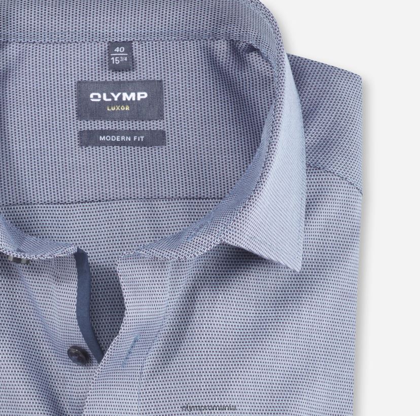 luxor modern fit, camasa business, global kent, bleu OLYMP îmbrăcăminte 4Z8LB61243