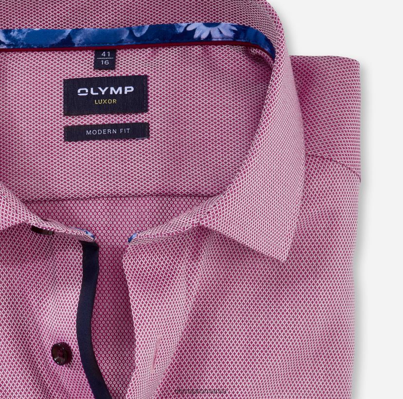 luxor modern fit, camasa business, global kent, fuchsia OLYMP îmbrăcăminte 4Z8LB61255