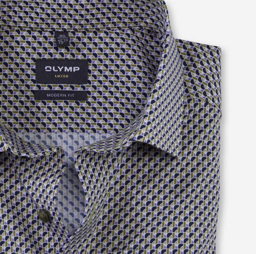 luxor modern fit, camasa business, global kent, lime OLYMP îmbrăcăminte 4Z8LB61088