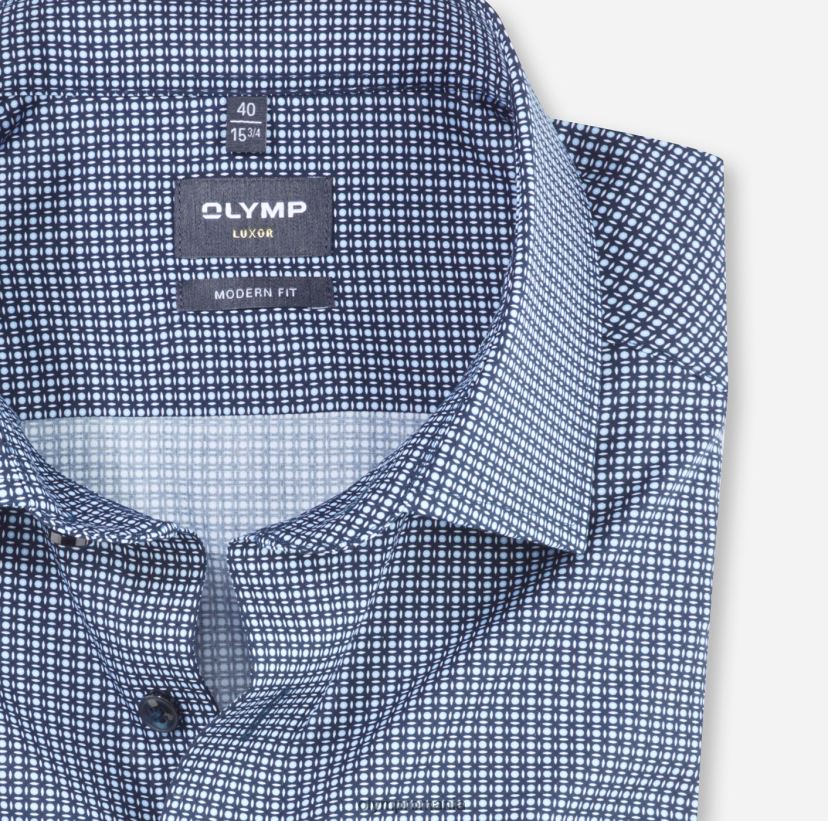 luxor modern fit, camasa business, global kent, marine OLYMP îmbrăcăminte 4Z8LB61090