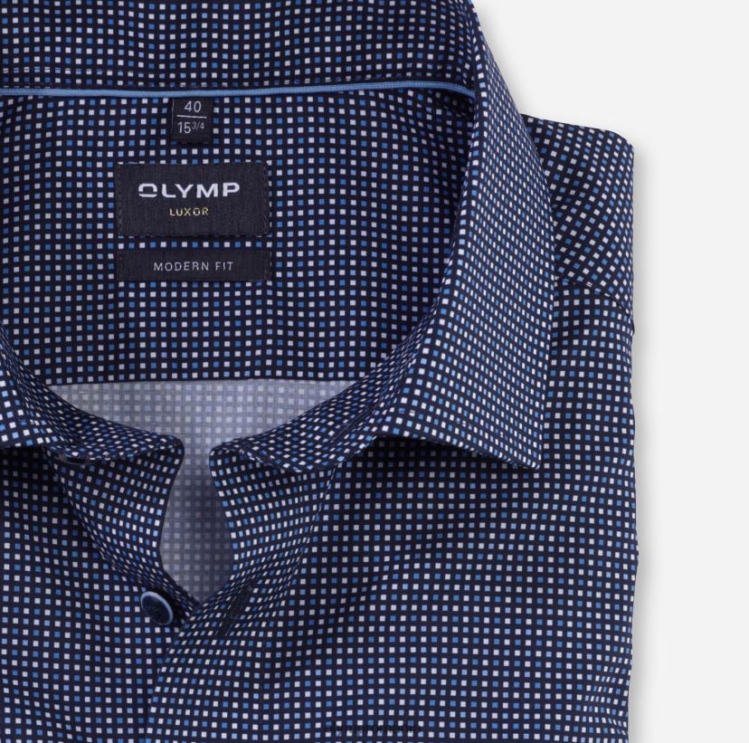 luxor modern fit, camasa business, global kent, marine OLYMP îmbrăcăminte 4Z8LB61112