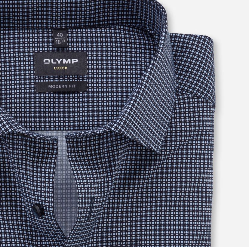 luxor modern fit, camasa business, global kent, marine OLYMP îmbrăcăminte 4Z8LB61157