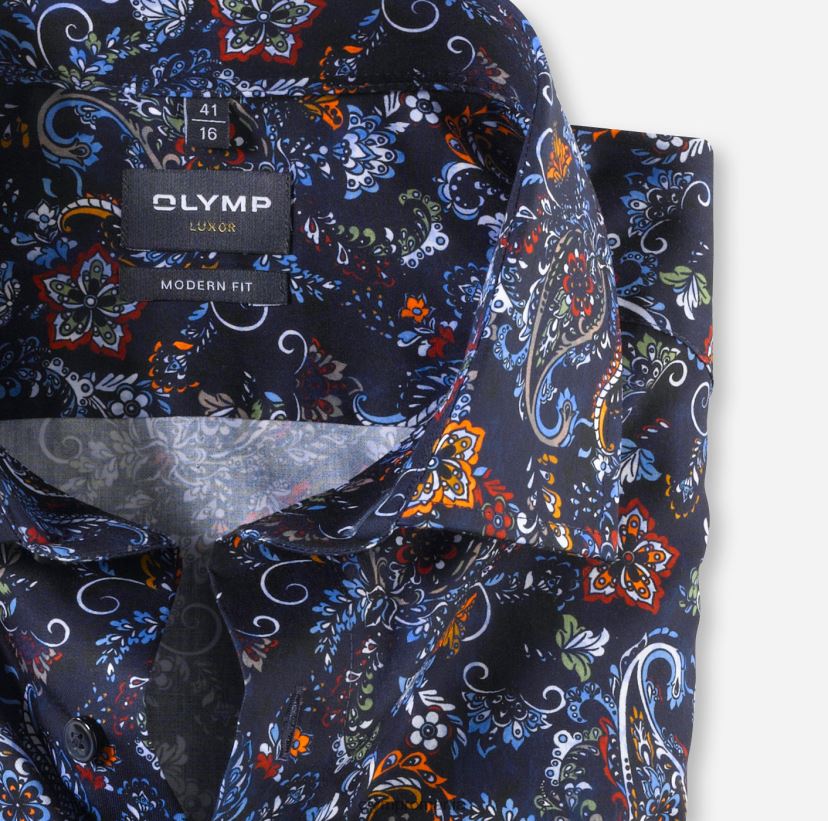 luxor modern fit, camasa business, global kent, marine OLYMP îmbrăcăminte 4Z8LB61214