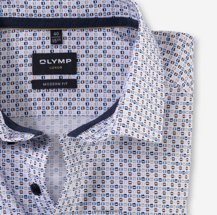 luxor modern fit, camasa business, global kent, natural OLYMP îmbrăcăminte 4Z8LB61162
