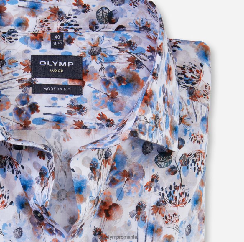 luxor modern fit, camasa business, global kent, portocaliu OLYMP îmbrăcăminte 4Z8LB6951