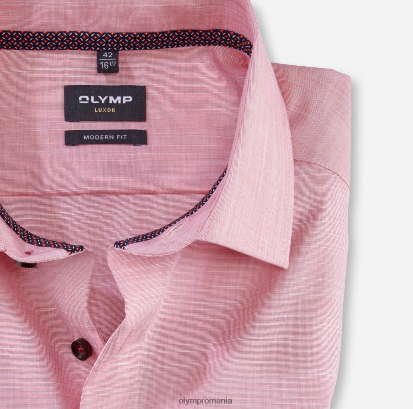 luxor modern fit, camasa business, global kent, rosu OLYMP îmbrăcăminte 4Z8LB61223