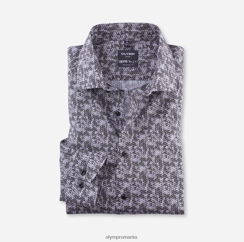 luxor modern fit, camasa business, global kent, taupe OLYMP îmbrăcăminte 4Z8LB61019