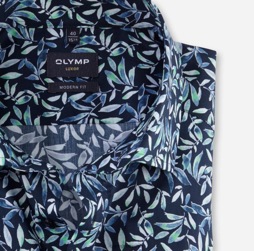 luxor modern fit, camasa business, global kent, verde deschis OLYMP îmbrăcăminte 4Z8LB61035