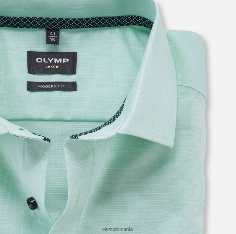 luxor modern fit, camasa business, global kent, verde deschis OLYMP îmbrăcăminte 4Z8LB61201