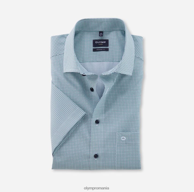 luxor modern fit, camasa business, global kent, verde deschis OLYMP îmbrăcăminte 4Z8LB61222