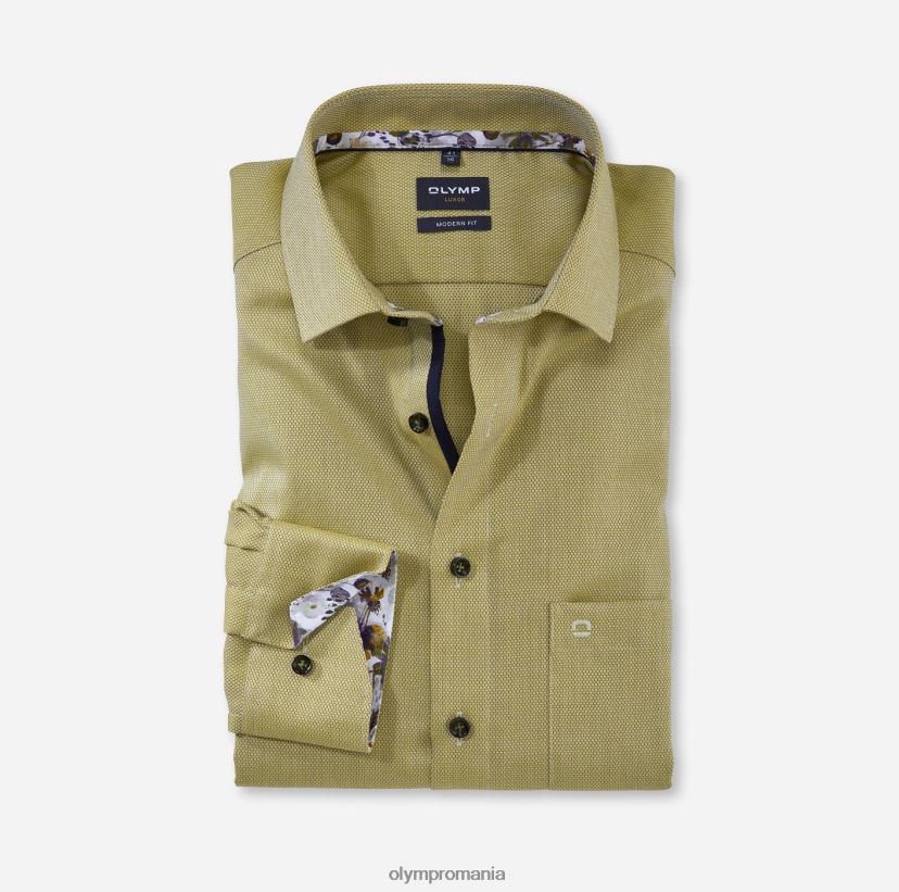 luxor modern fit, camasa business, maneca lunga extra lunga, global kent, lime OLYMP îmbrăcăminte 4Z8LB61414