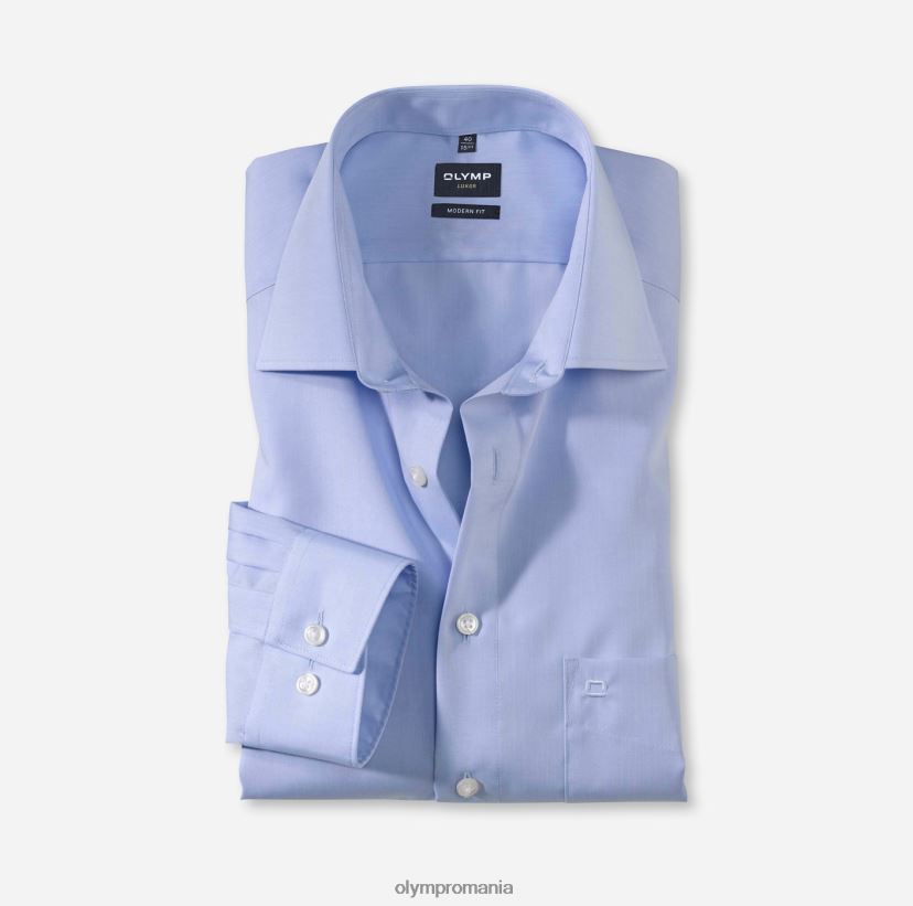 luxor modern fit, camasa business, maneca lunga extra lunga, new kent, bleu OLYMP îmbrăcăminte 4Z8LB61452