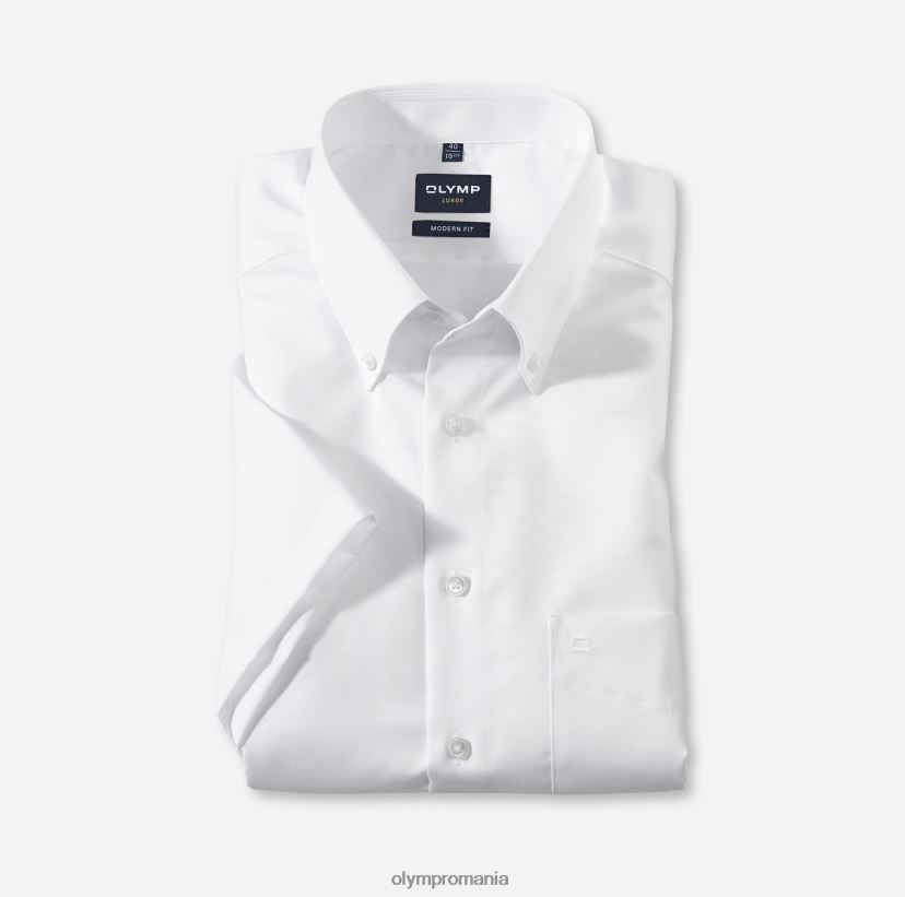 luxor modern fit, camasa business, nasturi, alb OLYMP îmbrăcăminte 4Z8LB61379