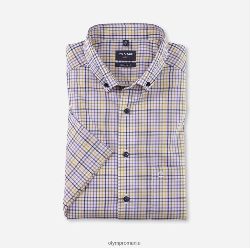luxor modern fit, camasa business, nasturi, lime OLYMP îmbrăcăminte 4Z8LB61045