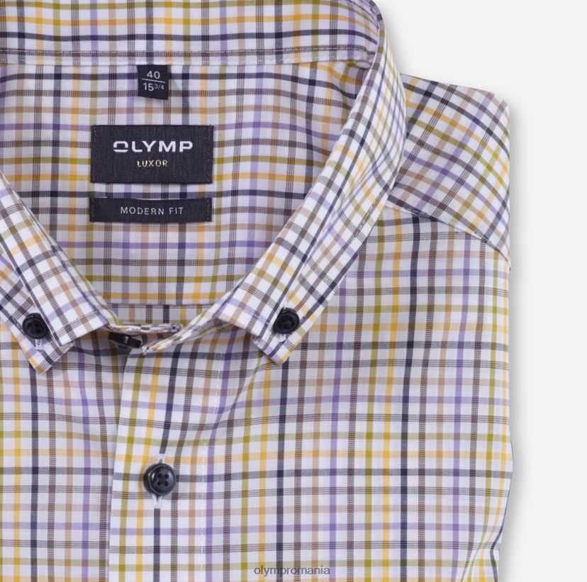 luxor modern fit, camasa business, nasturi, lime OLYMP îmbrăcăminte 4Z8LB61045