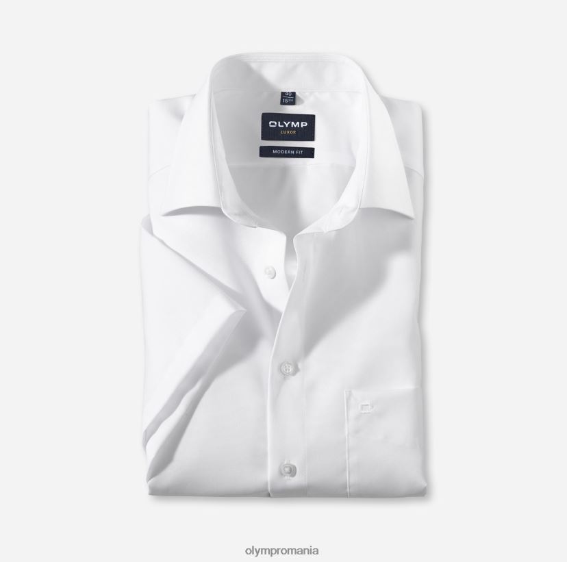 luxor modern fit, camasa business, new kent, alb OLYMP îmbrăcăminte 4Z8LB61376