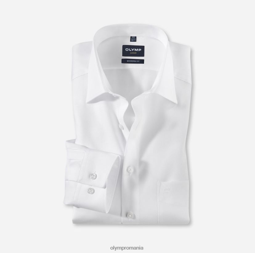 luxor modern fit, camasa business, new kent, alb OLYMP îmbrăcăminte 4Z8LB6989