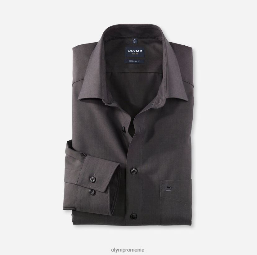 luxor modern fit, camasa business, new kent, antracit OLYMP îmbrăcăminte 4Z8LB61397