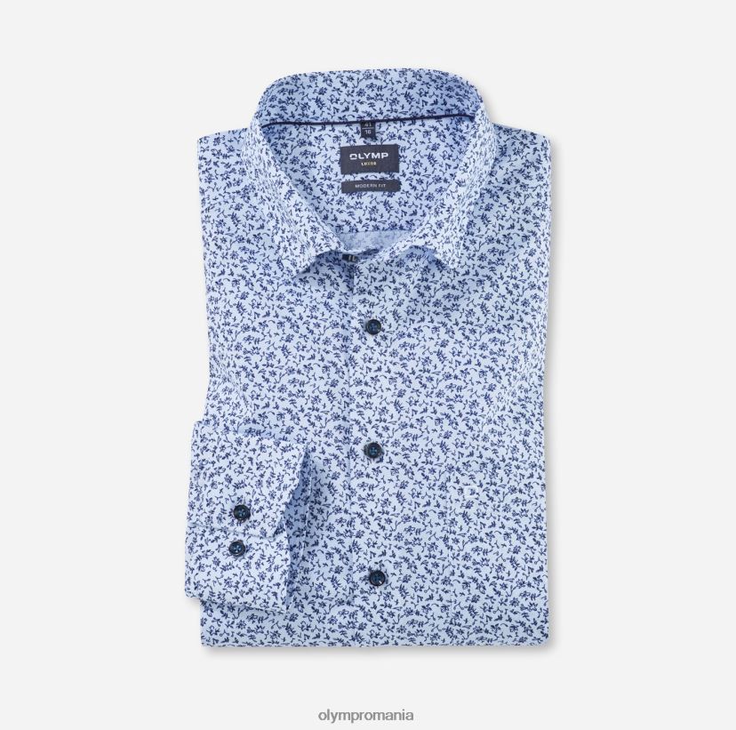 luxor modern fit, camasa business, sub nasturi, albastru OLYMP îmbrăcăminte 4Z8LB61296