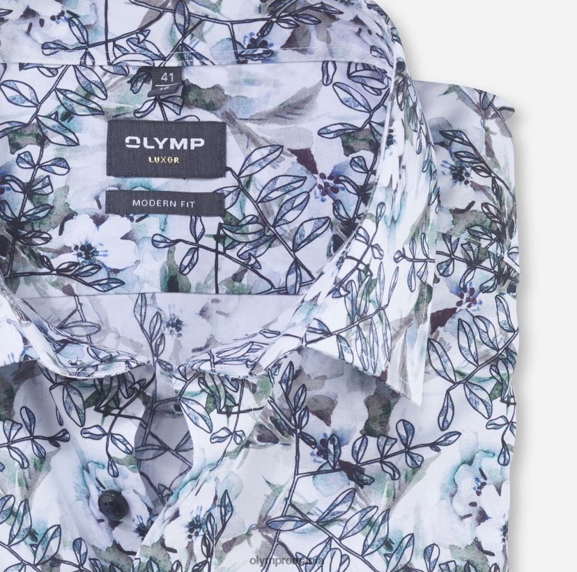 luxor modern fit, camasa business, sub nasturi, aqua OLYMP îmbrăcăminte 4Z8LB61118