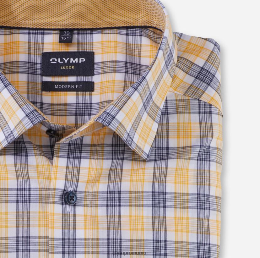 luxor modern fit, camasa business, sub nasturi, galben OLYMP îmbrăcăminte 4Z8LB61176