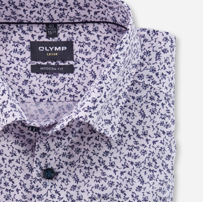 luxor modern fit, camasa business, sub nasturi, trandafir OLYMP îmbrăcăminte 4Z8LB61152