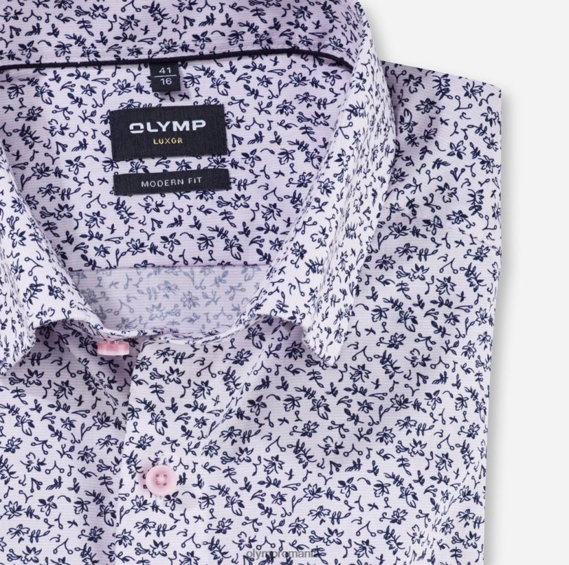 luxor modern fit, camasa business, sub nasturi, trandafir OLYMP îmbrăcăminte 4Z8LB61301