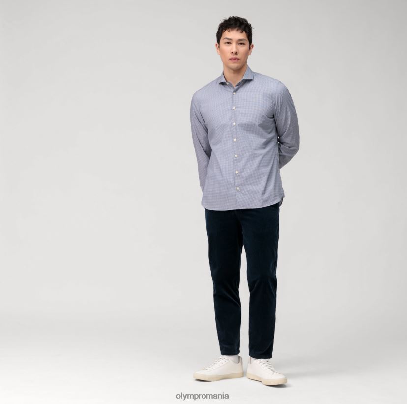 Nivelul cinci spălat pe corp, cămașă business, cutaway, marine OLYMP îmbrăcăminte 4Z8LB6569