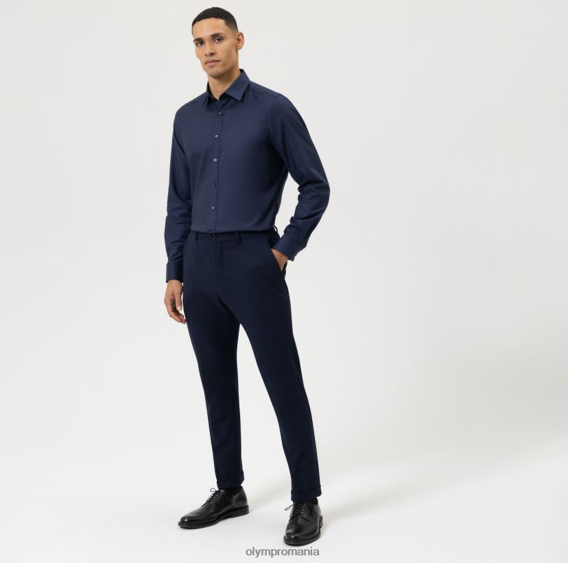 corp de nivel cinci, cămașă business, New York Kent, albastru miezul nopții OLYMP îmbrăcăminte 4Z8LB6495