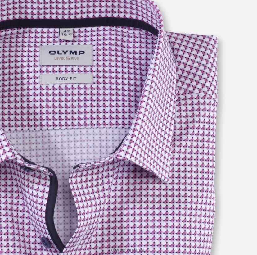 corp de nivel cinci, cămașă business, New York Kent, fucsia OLYMP îmbrăcăminte 4Z8LB6399