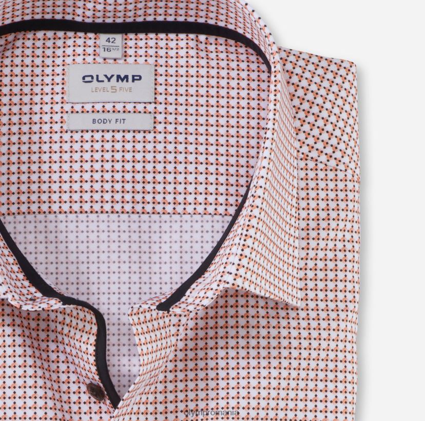 corp de nivel cinci, cămașă business, New York Kent, portocaliu OLYMP îmbrăcăminte 4Z8LB6637