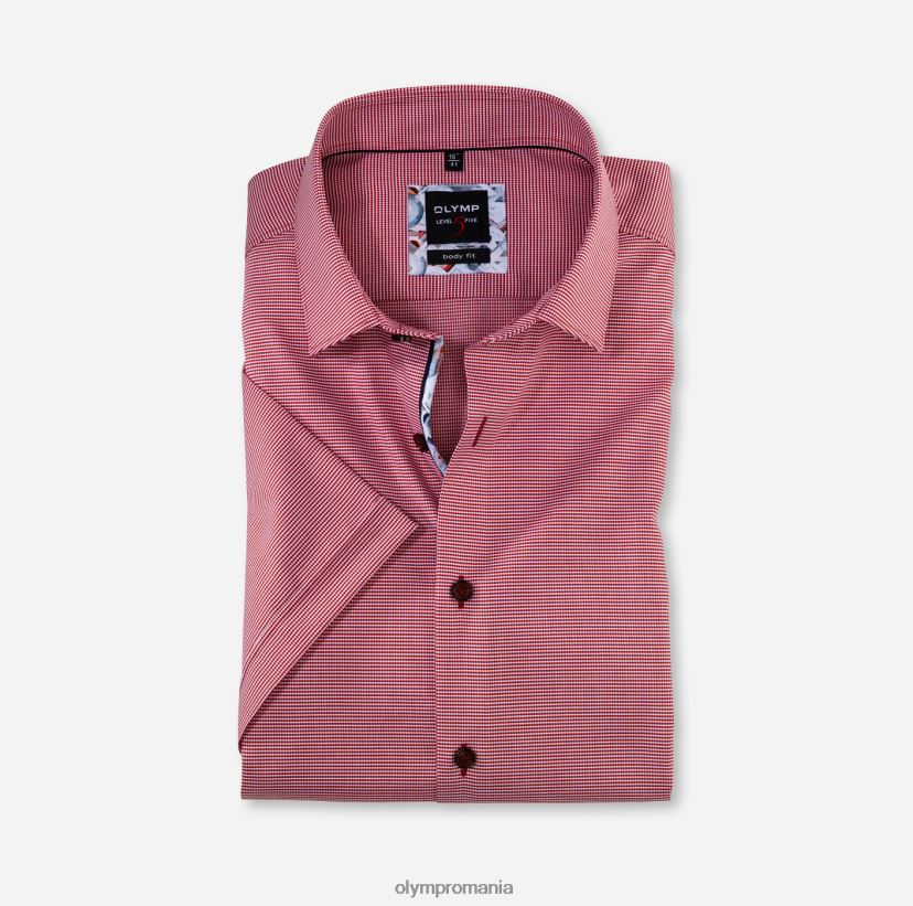 corp de nivel cinci, cămașă business, New York Kent, roșu cărămidă OLYMP îmbrăcăminte 4Z8LB6827