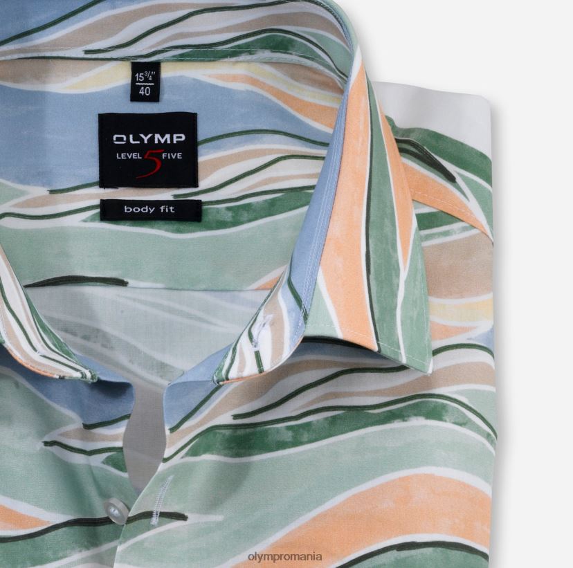 corp de nivel cinci, cămașă business, New York Kent, verde OLYMP îmbrăcăminte 4Z8LB6682