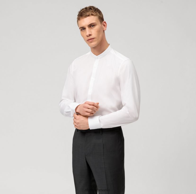 corp de nivel cinci, cămașă business, guler ridicat, alb OLYMP îmbrăcăminte 4Z8LB6677