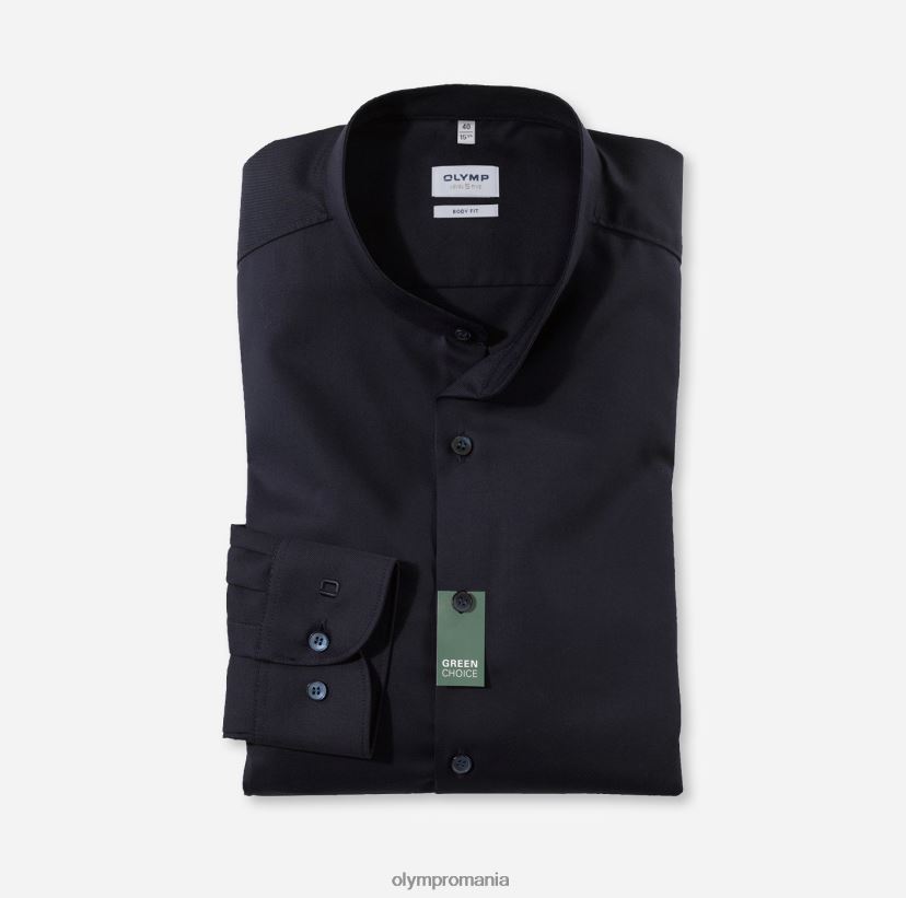 corp de nivel cinci, cămașă business, guler ridicat, albastru miezul nopții OLYMP îmbrăcăminte 4Z8LB6402