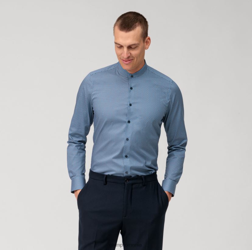 corp de nivel cinci, cămașă business, guler ridicat, marin OLYMP îmbrăcăminte 4Z8LB6525