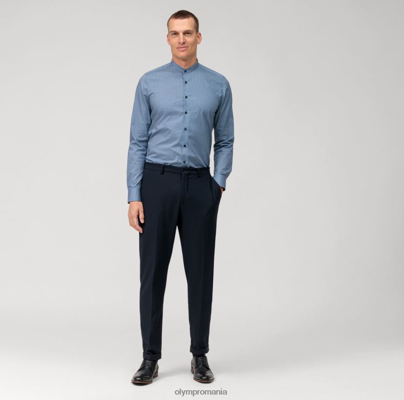 corp de nivel cinci, cămașă business, guler ridicat, marin OLYMP îmbrăcăminte 4Z8LB6525