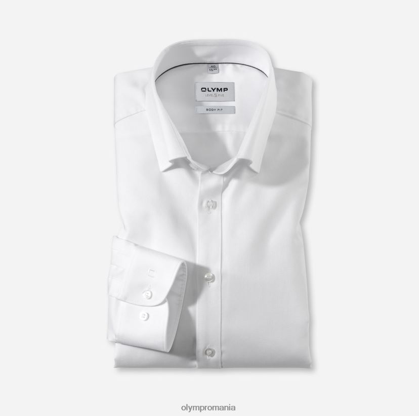 corp de nivel cinci, cămașă business, sub nasturi, alb OLYMP îmbrăcăminte 4Z8LB6414