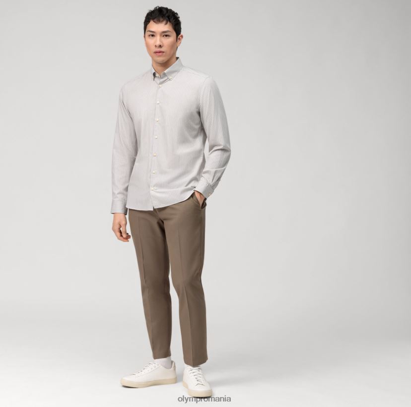 corp de nivel cinci spălat haine, cămașă business, cu nasturi, taupe OLYMP îmbrăcăminte 4Z8LB6553