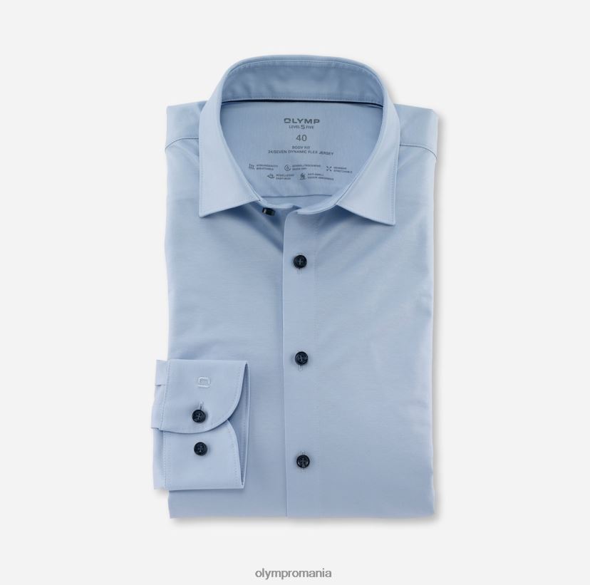 nivel cinci 24/7 body fit, cămașă business, New York Kent, albastru deschis OLYMP îmbrăcăminte 4Z8LB6383