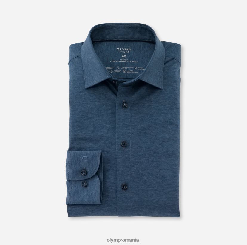 nivel cinci 24/7 body fit, cămașă business, New York Kent, albastru fum OLYMP îmbrăcăminte 4Z8LB6394