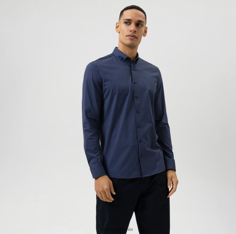 nivel cinci 24/7 body fit, cămașă business, cu nasturi, albastru OLYMP îmbrăcăminte 4Z8LB6779