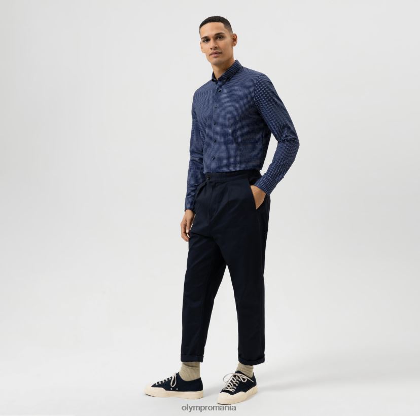 nivel cinci 24/7 body fit, cămașă business, cu nasturi, albastru OLYMP îmbrăcăminte 4Z8LB6779