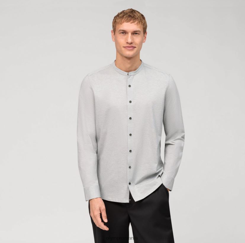 nivel cinci 24/7 body fit, cămașă business, guler ridicat, măsline OLYMP îmbrăcăminte 4Z8LB6533