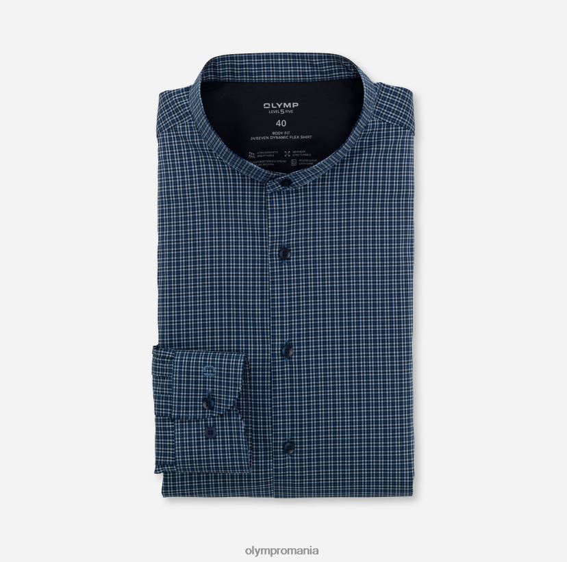 nivel cinci 24/7 body fit, cămașă business, guler ridicat, marin OLYMP îmbrăcăminte 4Z8LB6828